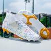 Fashion Men's High Quality Football Boots Professional AG/FG Soccer Shoes Kids Anti-Skip Training Soccer Cleats High Top Cleats 2025 New