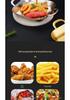 Tiefe quadratische Edelstahl-Grillpfanne - Flacher Snack-Tablett