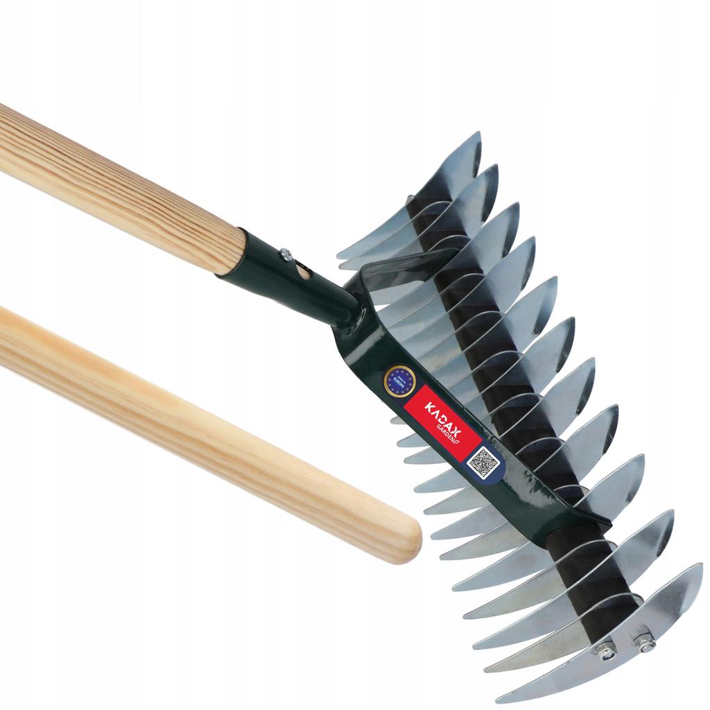KADAX Rasenlüfter Handvertikutierer Gartenspikes 170 cm doppelseitig
