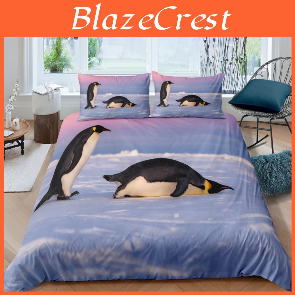 3d Home Penguin Luxury Living Bedding Set Kids Duvet Cover Pillowcase Kids Bedding Set Queen And King Euusauuk Size