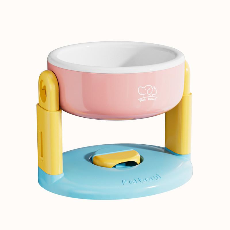 

Pet Dog Food Bowl With Adjustable Height And Suction Cup For Cats And Dogs