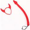 Halloween Devil Costume Kits Including Horn Headband Bowtie Tail Demons Dress Up Outfit Halloween Cosplays Party Props