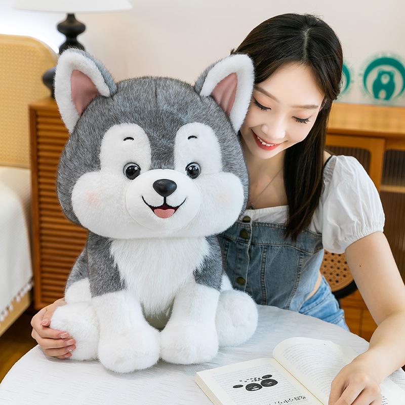 Puppe Süße Husky-Puppe Plüschtier Neuer Welpe Cartoon-Puppe