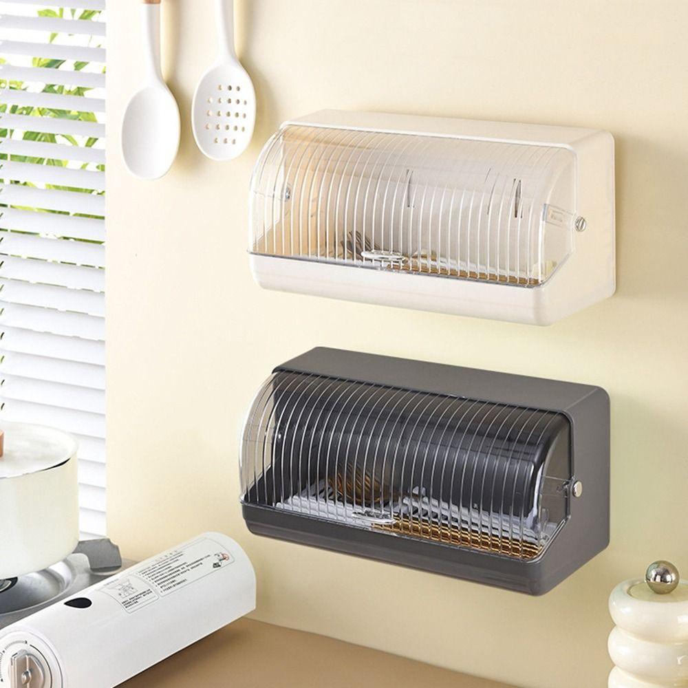 

Large Capacity Chopstick Spoon Holder Plastic Tableware Storage Holder Cutlery Organizer Bathroom