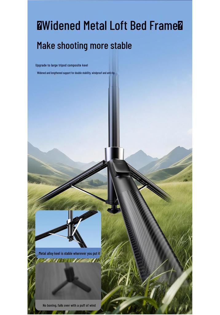 1.8m Magnetic Phone Holder Tripod for Live Streaming