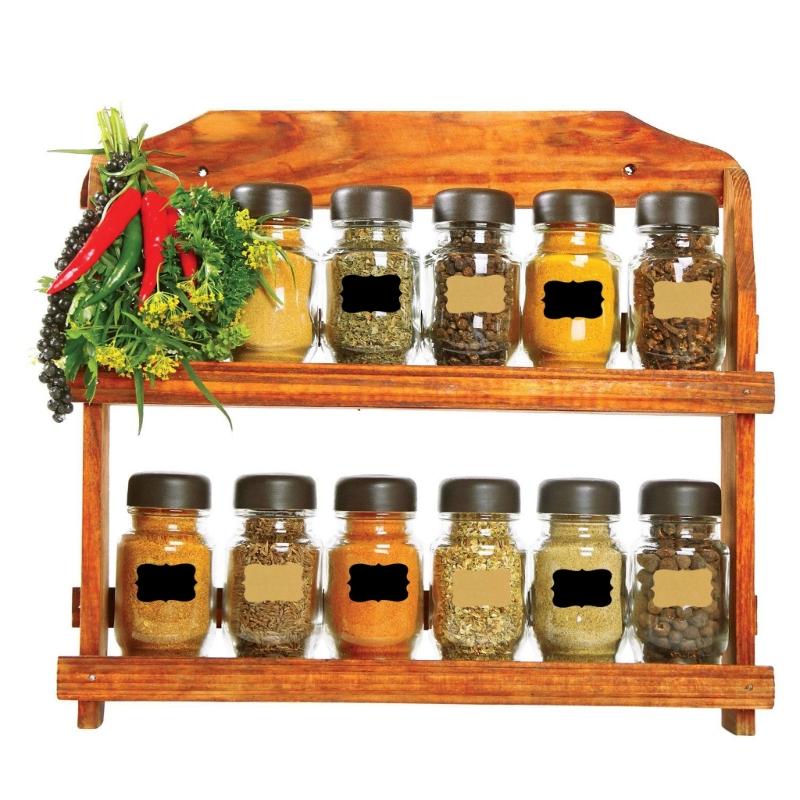 120PCS Kraft Label Sticker with Fancy Shape Storage Box Labels for Homemade Items Essential Oil Bottles and Jars