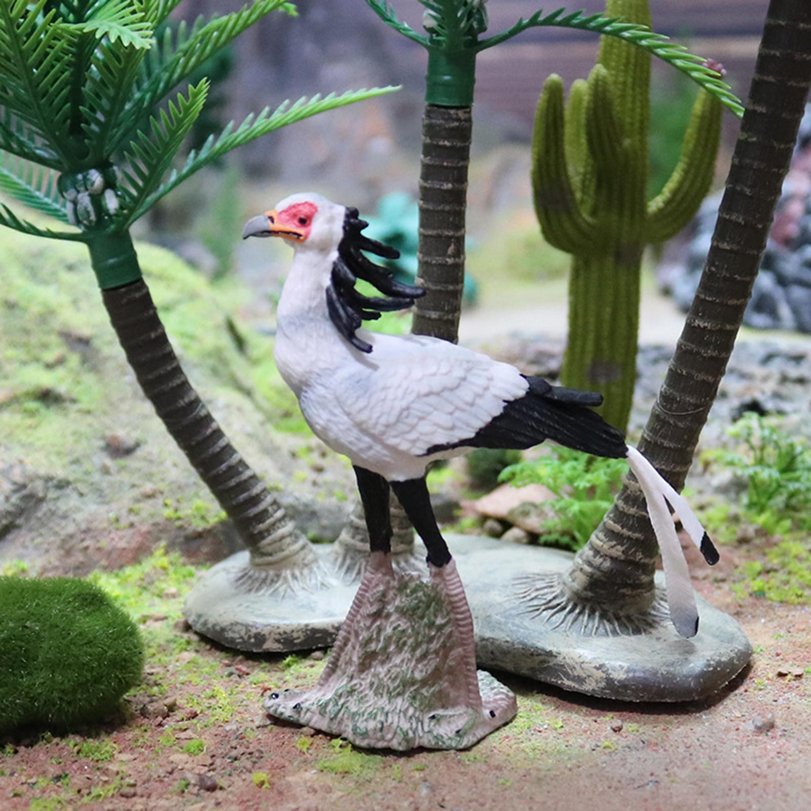 

Plastic Secretary Bird Model Figure Statues Miniature Animal Sculpture for Fairy Garden Classrooms Reward Birthday Gift Kids Toy China Mainland