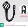 (Great home)Curtain Hook Strap Wrought Iron U-shaped Window Decoration Accessories