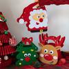 1PCS Christmas Gift Bag Creative Felt Cloth Children Candy Gift Bag Christmas Eve Handheld Portable Apple Bag