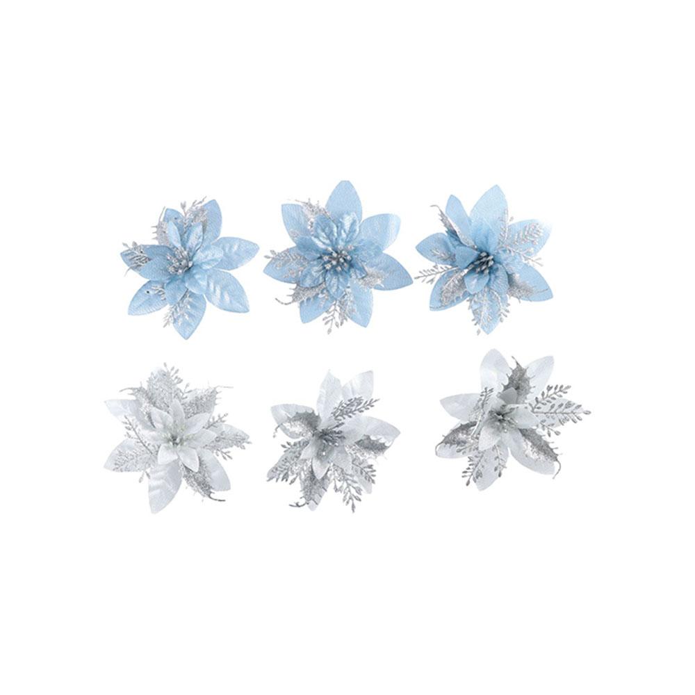 5Pcs/set Fake Fake Flowers DIY Christmas Wreath Accessories  Party Supplies