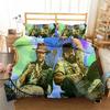 3D-gedrucktes Filmstar-Bettwäscheset Bud S-Spencer T-Terence Hill Bettwäscheset Bettbezüge Kissenbezüge Tagesdecke Bettwäscheset
