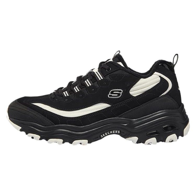 Skechers DLites Lightweight Supportive Running Shoes Men sneaker Black White 894269-BKW 41