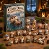 Dekorative Taschenanhänger Otter Adventskalender 2026, 24 Tage 2D Flache Acryl-Anhänger Weihnachts-Otter Kalender Countdown-Kalender, Niedlicher Cartoon