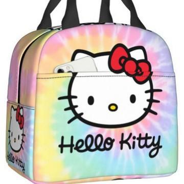 Hello Kitty Lunch Bag Large Capacity Rice Bag Bento Bag Tote Bag Waterproof Lunch Box Insulation Bag