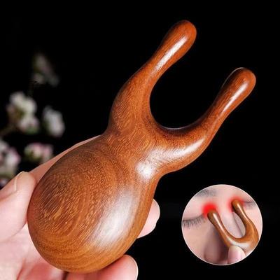 Göz Masaj Aleti Meridyen Tarağı Erkek ve Kadın Baş Beş Dişli Kazıma Cilt Sandal Ağacı Tarak