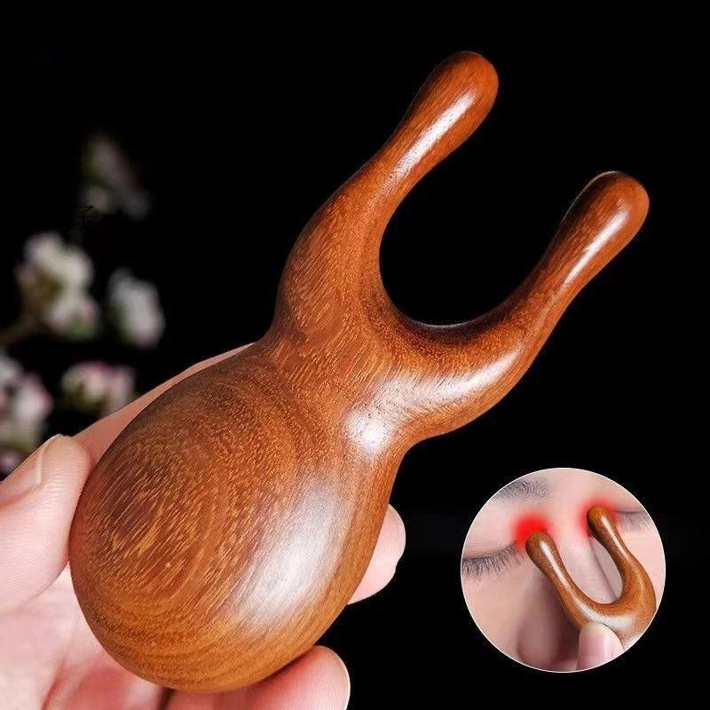 

Массажер для глаз Меридианный гребень Мужской и женский головной Пятизубый скребок для кожи Сандаловый гребень