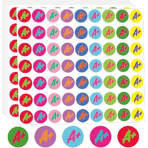 1800Pcs Star Stickers, 1 Inch Happy Smile Face Stickers Colorful Mini Incentive Reward Sticker Round Behavior Chart Sticker for Shcool Classroom
