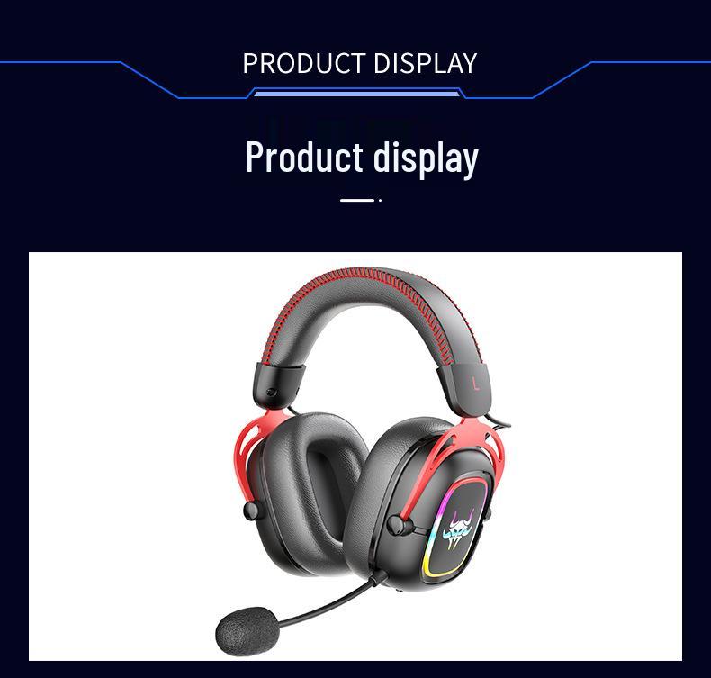 Cross-Border New Over-Ear Bluetooth Gaming Headset: Comfortable, Clear Sound, Three Wireless Modes.