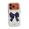 Lux Rhinestone Black Bow iPhone Case for 17/16 Pro Max/15/14