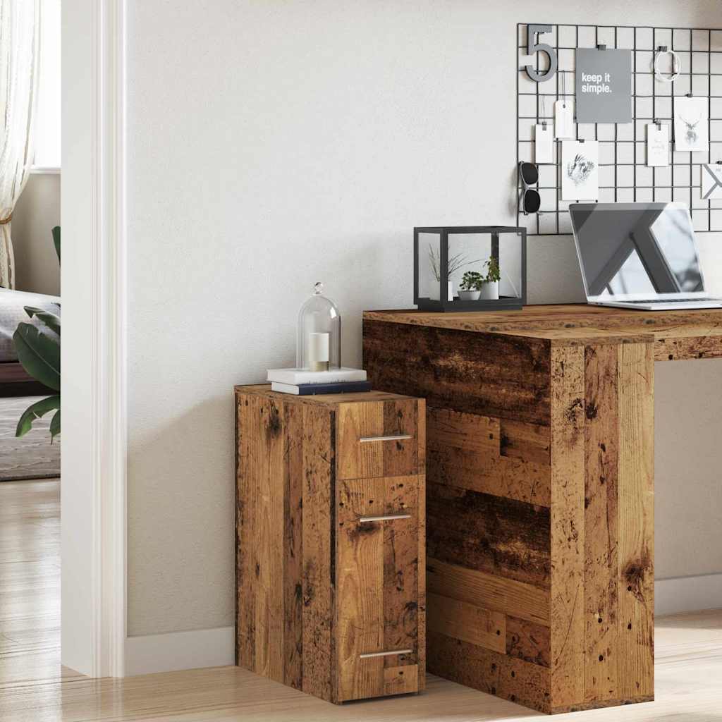 Apothecary Cabinet Reclaimed Wood Look 20 x 45.5 x 60 cm Particleboard