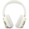 Guess Bluetooth ENC Rectangle Metal Script White Over-Ear Headphones