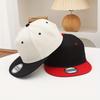 Unisex Flat Brim Baseball Cap For Men Women Fashion Color Plain Snapback Hat Outdoor Leisure Patchwork Hip Hop Sun Hats