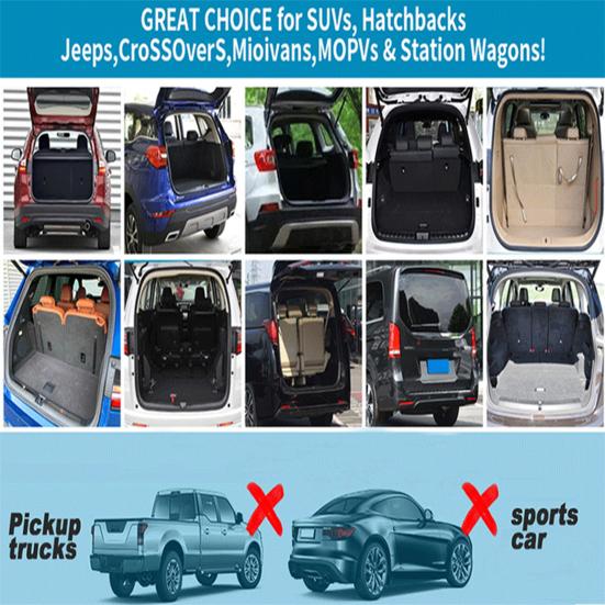 3Pcs Universal Car Trunk Organizer Anti-Slip Dividers with Heavy-Duty Straps