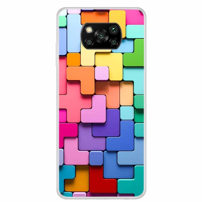 For Poco X3 Pro Case X3 NFC 6.67" Clear Marble Soft TPU Silicone Back Case for Xiaomi Poco X3 NFC Phone Covers Shockproof Fundas