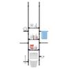 Boven Toilet Badkamer Organizer 4-Laags De Opbergplank Verstelbare Staande Organizer Heavy Duty Boven Plaat Achter Wasruimte Ruimtebesparende Planken