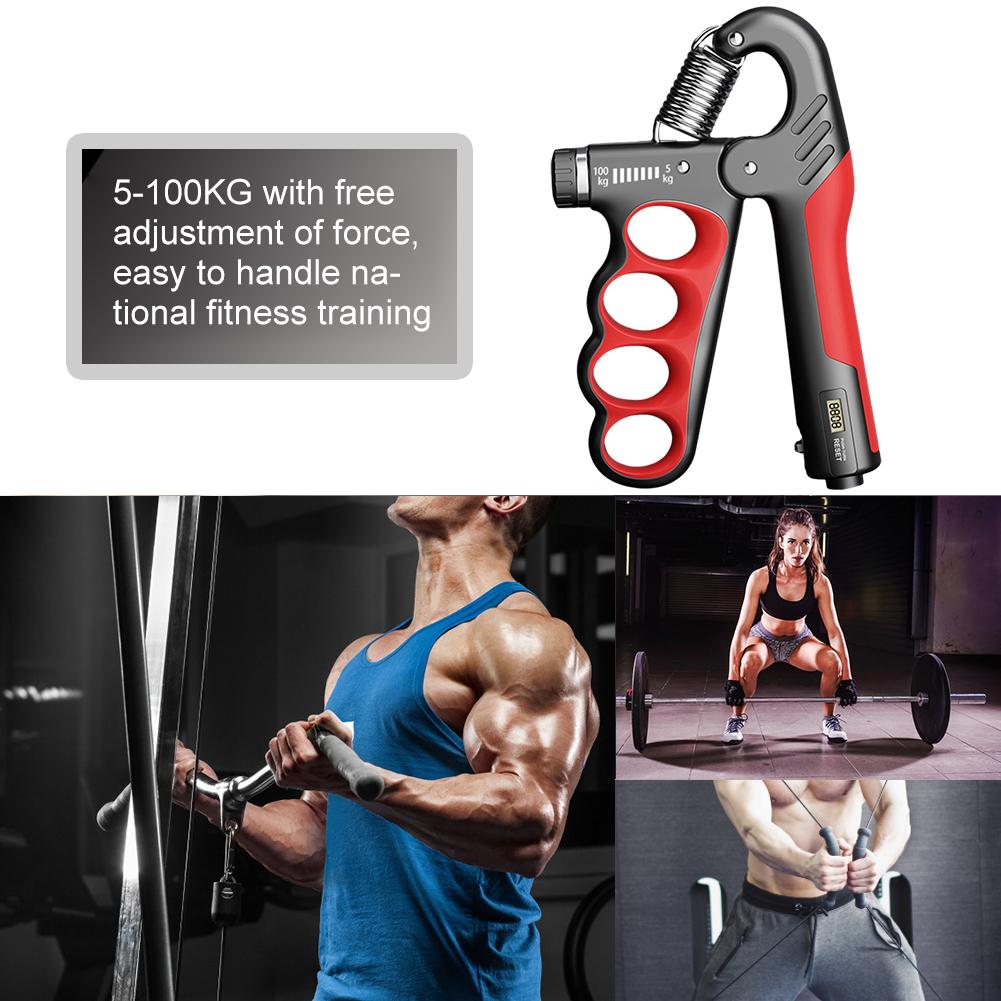 5-100 KG Posilovač stisku ruky Posilovač stisku ruky Úleva od stresu Protiskluzový gripper Fitness Posilovna Trénink Ruční gripper Expandér