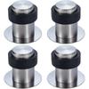 4pcs Adhesive Stainless Steel Door Stop, 1.8" Floor Mounted Door Stopper Doorstop