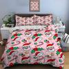 Christmas Print Bedding Set Duvet Cover 1 Duvet Cover 2 Pillowcases Adult and Kids Bedding Set Luxury Holiday Christmas Gifts