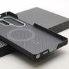 Magnetische Handyhülle aus Kohlefaser für Samsung Galaxy S25 Ultra 600D Aramidfaser Magnetisch Stoßfest Schutzhülle S25 Ultra Magsafe Hülle