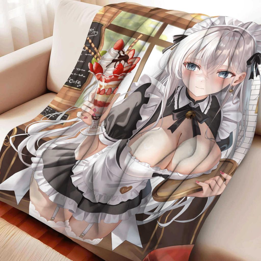 Cute Cartoon Girl Firefly Soft Flannel Blanket Cover Warmth Soft Anime Blanket Multifunctional Decor Home Universal Blankets
