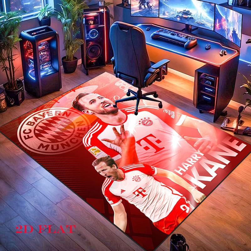 Harry Kane Glory Poster Carpet Rug for Living Room Bedroom Home Sofa Decoration,Kids Play Nonslip Floor Mat