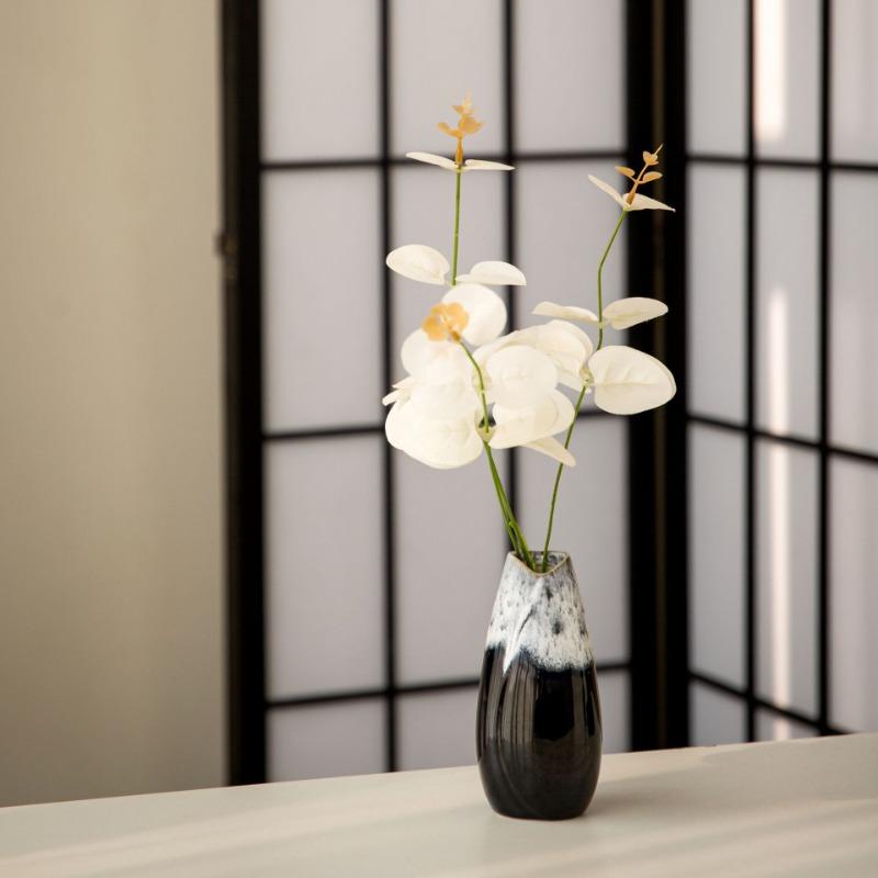 Japanese Style Ceramic Kiln Glazed Retro Vase Handmade Flower Arrangement Decoration Living Room Foyer Vase