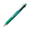 Zebra Clip-On Multi 4-Color Ballpoint Pen + Mechanical Pencil, Green (B4SA1-G) - 0.7mm Ballpoint, 0.5mm Lead, Binder Clip