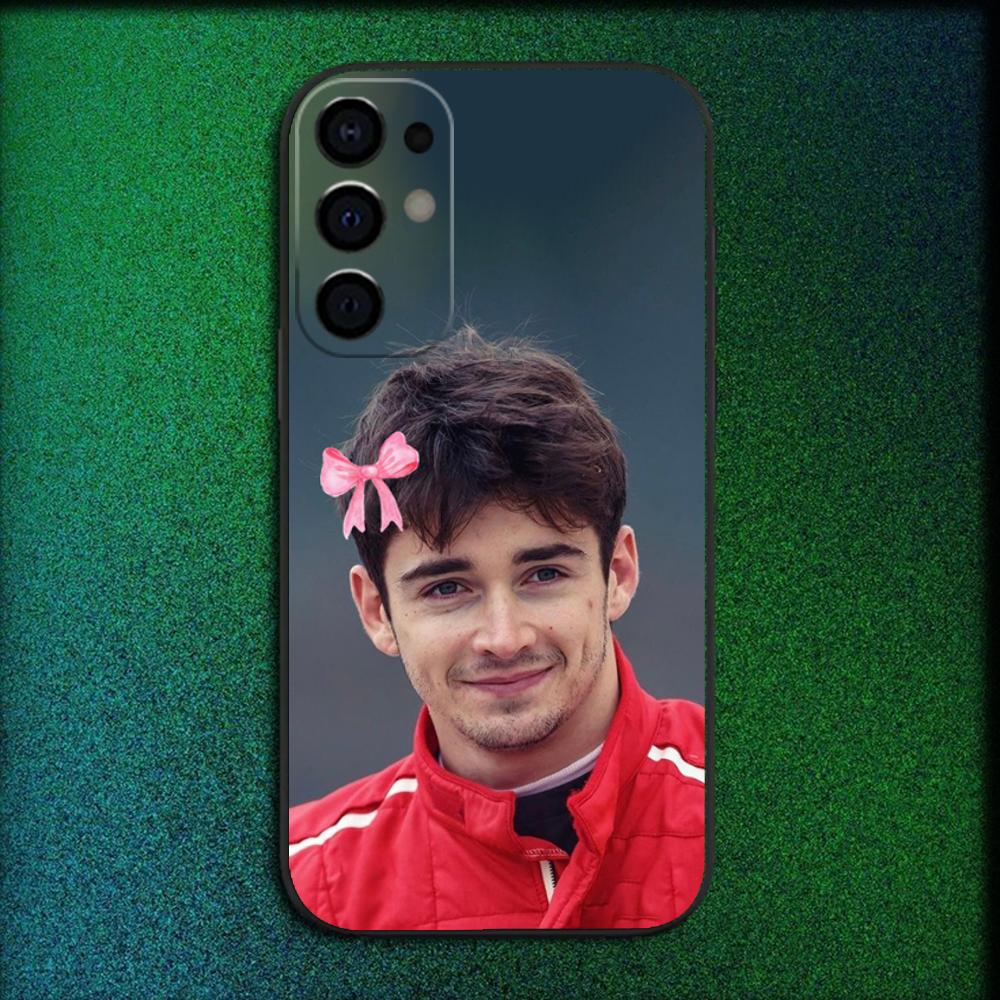 Racing Driver C-Charles Leclerc Phone Case For Samsung S25,S24,S21,S22,S23,S30,Ultra,S20,Plus,Fe,Lite,Note,10,9,5G Black Cover