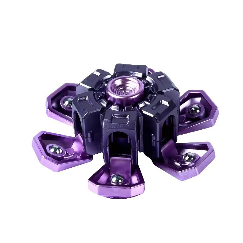 

Mini DIY Telescoping Hand Spinner EDC Fidget Toys Stress Relief Decompression Creative Fun Gifts for Adults Kids New Party Favor фіолетовий