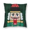 Nutcracker Doll Print Sofa Cushion Cover Pillowcase Home Decoration Party Car Bedding