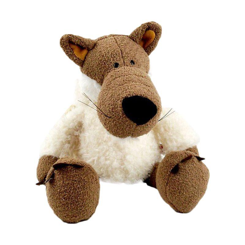 

Германия Милые Плюшевые Игрушки Супер Волк С Шапкой Волк Волки Предметы Домашнего Обихода Подарки 25cm/9.84in белый