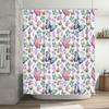 Butterfly Watercolor Shower Curtain Decorative Printed Fabric 3D Waterproof Bathroom Decor Home Decoration Set for Bathing Room