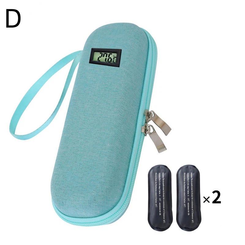 Insulin Medication Travel Cooler with Two Ice Packs for Safe and Efficient Temperature Maintenance
