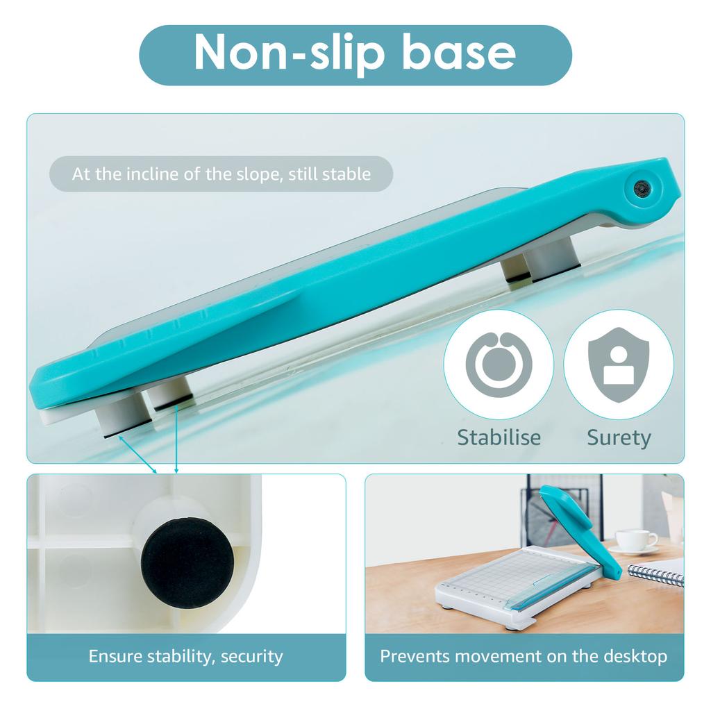 Portable Paper Cutter Stack Paper Trimmer 8 Sheets Capacity Accurate A4 Multi-Paper R4 Corner Rounder Kraft Paper Cutting Board
