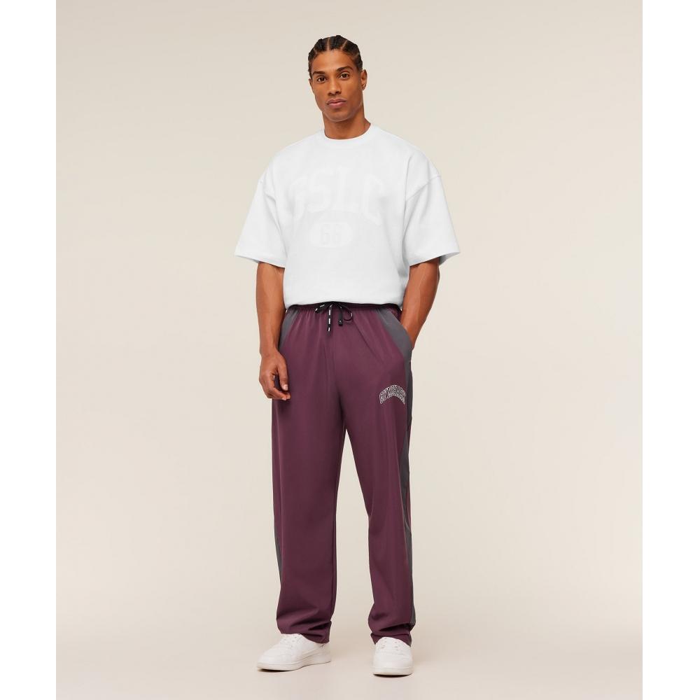Gymshark Collegiate Tech Pants Gs Impact Burgundy A5b1y Rcf3