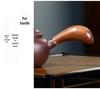 Handmade Yixing Purple Clay Teapot Set - Antique-Style Tangyu Side Handle