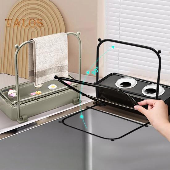 Sink Filter Rack Drain Stand Waste Garbage Net Shelf Anti-Clogging Disposable Mesh Bag Kitchen Sink Strainer with Removable Suction Cup