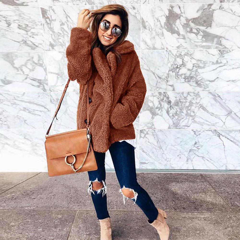Women's Casual Jacket Winter Warm Outwear Ladies Coat Overcoat Outercoat