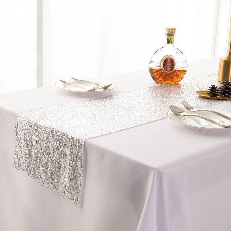 Sequin Glitter 12"x108" Table Runners Cover Sparkly Christmas Wedding Party