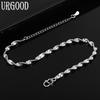 925 Sterling Silver Wedding Jewelry Geometric Fashion Bracelet